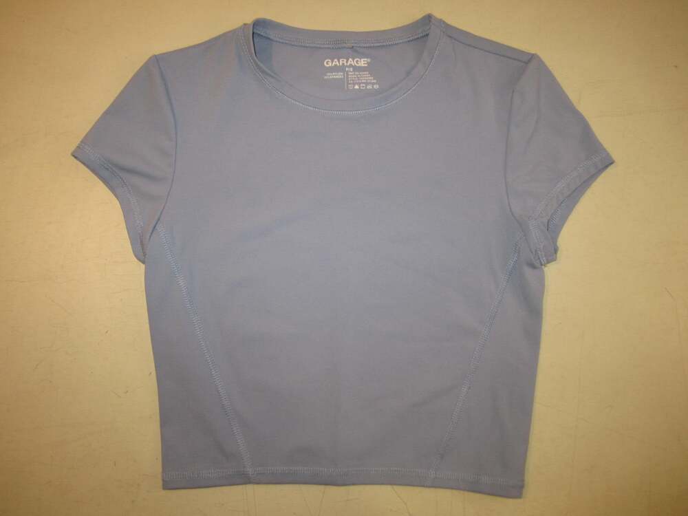 Garage activewear periwinkle short-sleeve athletic top - Small